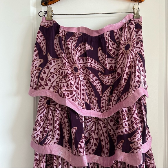 Farm Rio Burgundy Bananada Midi Dress - Picture 3 of 11